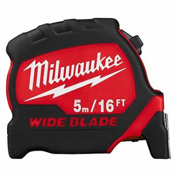 MILWAUKEE Tape Measure Blade 16 ft./5m L, 55ED63