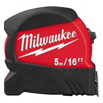 MILWAUKEE Tape Measure Blade 16 ft./5m L, 55ED56