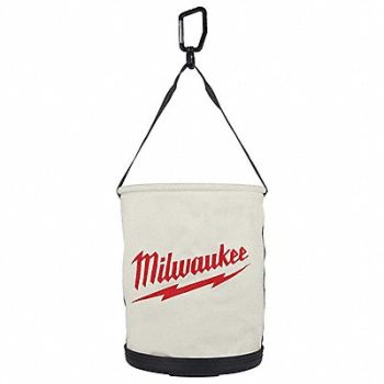 MILWAUKEE Canvas Utility Bucket, 798KT7