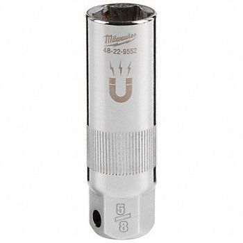MILWAUKEE Spark Plug Socket 5/8 in Socket Size, 801CF9