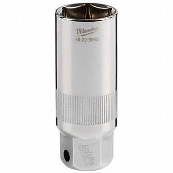MILWAUKEE Spark Plug Socket 13/16 in Socket Size, 801CG0