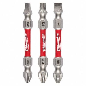MILWAUKEE Double Ended Bit Set, 807VM3