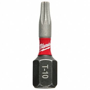 MILWAUKEE Insert Bit 1/4 Shank Size 1 Bit L PK2, 52WR98