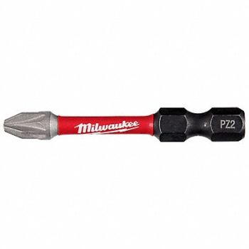 MILWAUKEE Power Bit 1/4 Shank Size 2 Bit L, 52WR95