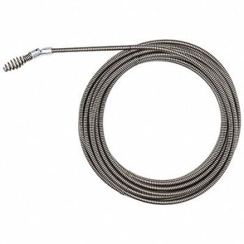MILWAUKEE Drain Cleaning Cable 1/4 in Dia 25 ft L, 784P47