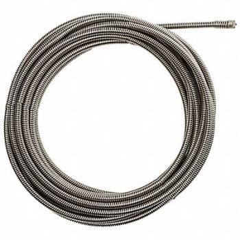 MILWAUKEE Drain Cleaning Cable 3/8 in Dia 35 ft L, 422W22