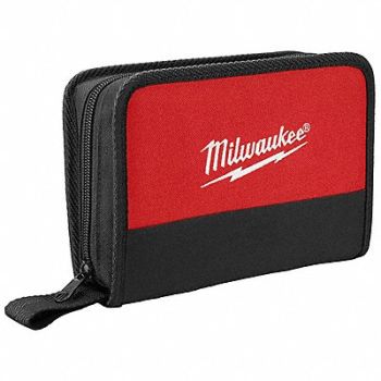 MILWAUKEE Carrying Case Nylon Black/Red, 6JHZ4