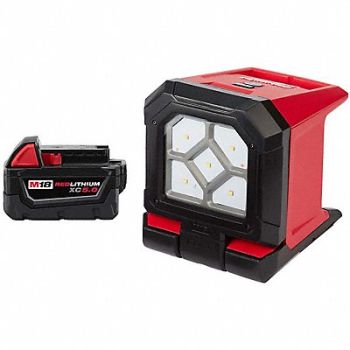 MILWAUKEE M18 5.0 Starter Kit M18 Mounting Light, 387WG8