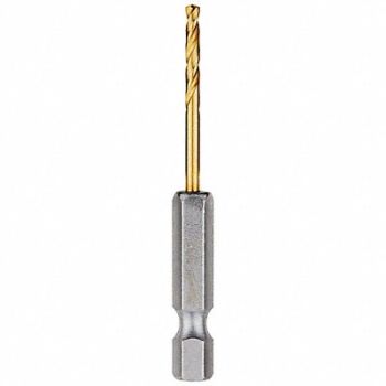 MILWAUKEE Hex Shank Drill 3/32 HSS PK2, 45KM70