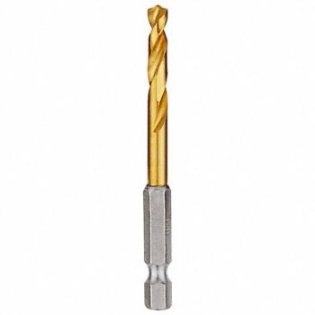 MILWAUKEE Hex Shank Drill 13/64 HSS, 45KM77