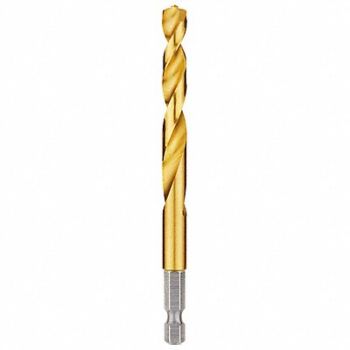 MILWAUKEE Hex Shank Drill 21/64 HSS, 45KM85
