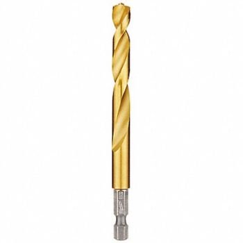 MILWAUKEE Hex Shank Drill 11/32 HSS, 45KM86