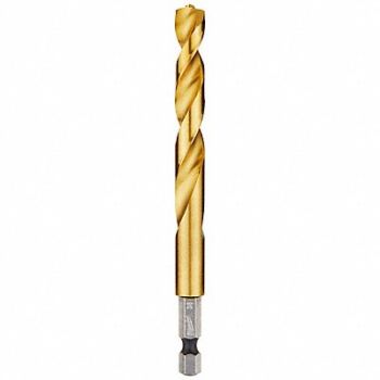 MILWAUKEE Hex Shank Drill 3/8 HSS, 45KM88