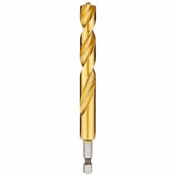 MILWAUKEE Hex Shank Drill 15/32 HSS, 45KM93