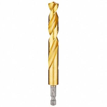 MILWAUKEE Hex Shank Drill 1/2 HSS, 45KM94