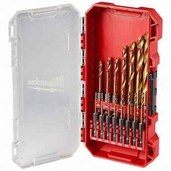 MILWAUKEE Drill Bit Set, 800W10