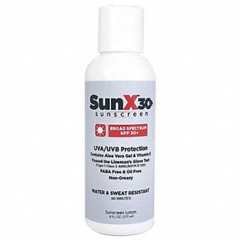 GRAINGER APPROVED Sunscreen Cream Bottle 8.000 oz., 480G13