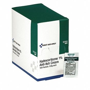 GRAINGER APPROVED Hydrocortisone Cream 0.004 oz 100ct., 480G33