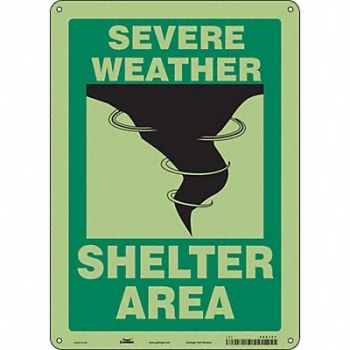 CONDOR K1737 Safety Sign 14 in x 10 in Polyethylene, 480J27