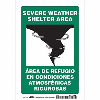 CONDOR Safety Sign 10 in x 7 in Vinyl, 480J36