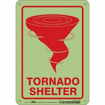 CONDOR K1739 Safety Sign 10 in x 7 in Polyethylene, 480J42
