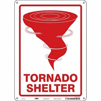CONDOR K1739 Safety Sign 14 in x 10 in Polyethylene, 480J45