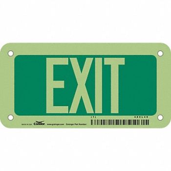 CONDOR K1849 Safety Sign 3 in x 6 in Polyethylene, 480L49