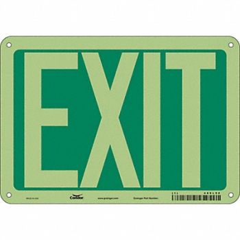 CONDOR K1849 Safety Sign 7 inx10 in Polyethylene, 480L50