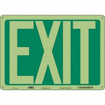 CONDOR K1849 Safety Sign 10 inx14 in Polyethylene, 480L51