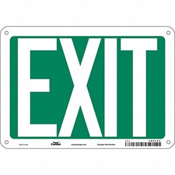 CONDOR K1849 Safety Sign 7 in x 10 in Polyethylene, 480L53