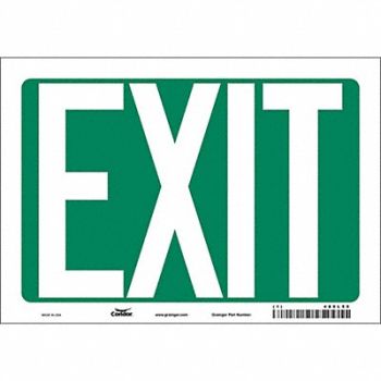 CONDOR K1849 Safety Sign 7 in x 10 in Vinyl, 480L55