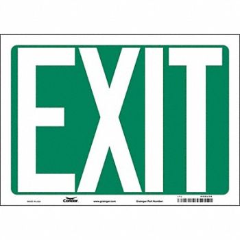 CONDOR K1849 Safety Sign 10 in x 14 in Vinyl, 480L56