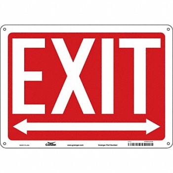CONDOR Safety Sign 10 in x 14 in Aluminum, 480L66