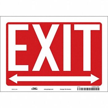 CONDOR Safety Sign 7 in x 10 in Vinyl, 480L69