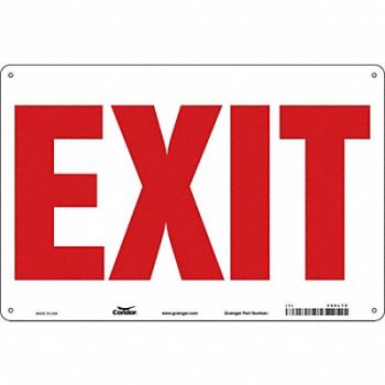 CONDOR J7040 Safety Sign 24 in x 36 in Aluminum, 480L78