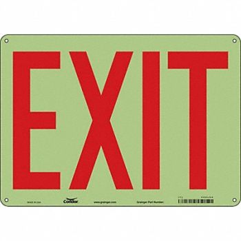CONDOR Safety Sign 10 inx14 in Polyethylene, 480L84