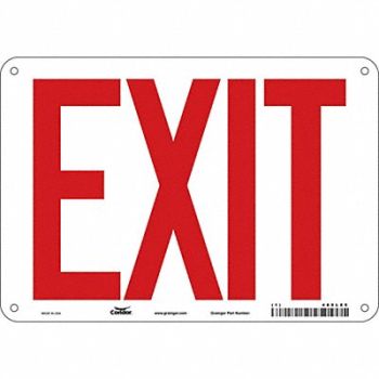 CONDOR J7040 Safety Sign 7 in x 10 in Polyethylene, 480L85
