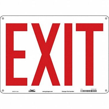 CONDOR J7040 Safety Sign 10 in x 14 in Polyethylene, 480L86