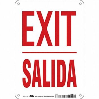 CONDOR K1873 Safety Sign 10 in x 7 in Polyethylene, 480M95