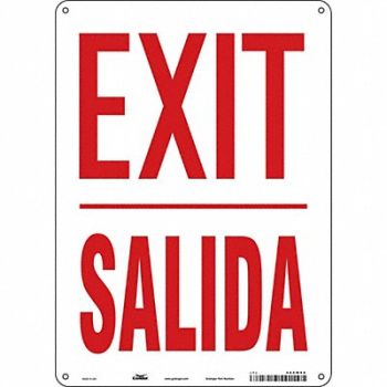 CONDOR K1873 Safety Sign 14 in x 10 in Polyethylene, 480M96