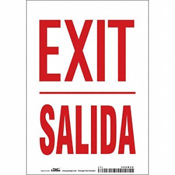 CONDOR K1873 Safety Sign 10 in x 7 in Vinyl, 480M98