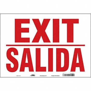 CONDOR K1873 Safety Sign 14 in x 20 in Vinyl, 480N01