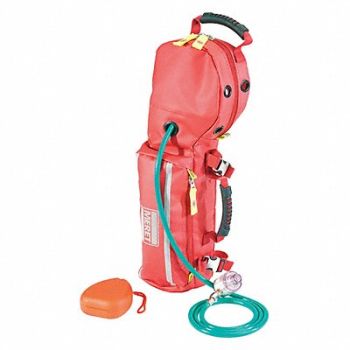 MERET PRODUCTS Oxygen Response Bag 22-1/2 H Red, 481A46