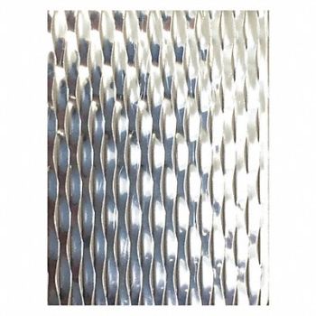 GRAINGER APPROVED Silver SS Sheet Rectangle 48in Overall W, 783YZ1