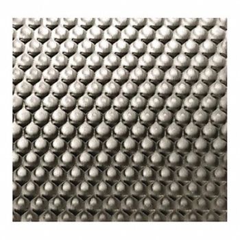 GRAINGER APPROVED Silver SS Sheet Rectangle 48in Overall W, 481G34
