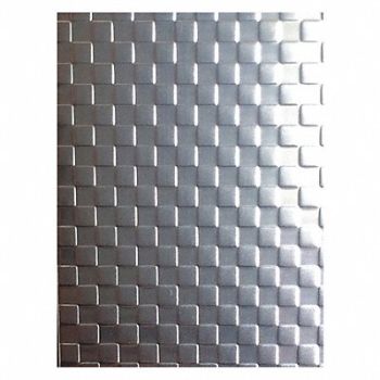 GRAINGER APPROVED Silver SS Sheet Rectangle 48in Overall W, 481G46