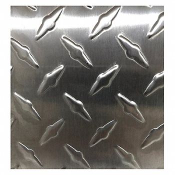 GRAINGER APPROVED Silver SS Sheet Rectangle 48in Overall W, 481H16