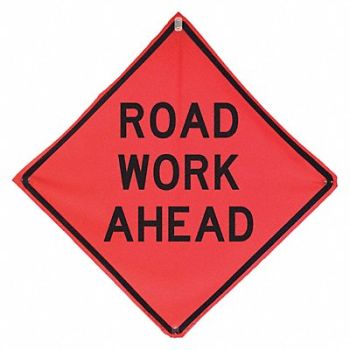 EASTERN METAL SIGNS AND SAFETY Road Work Ahead Traffic Sign 36 x 36, 481H80
