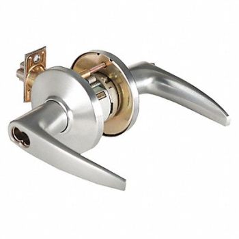 BEST Door Lever Lockset 2-3/4 Strike Dim, 481U55