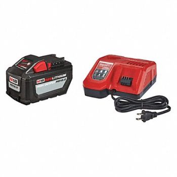 MILWAUKEE Battery and Charger (1) 12.0 Ah Li-Ion, 481Z43